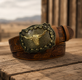 The Austin Bull Belt – Brown